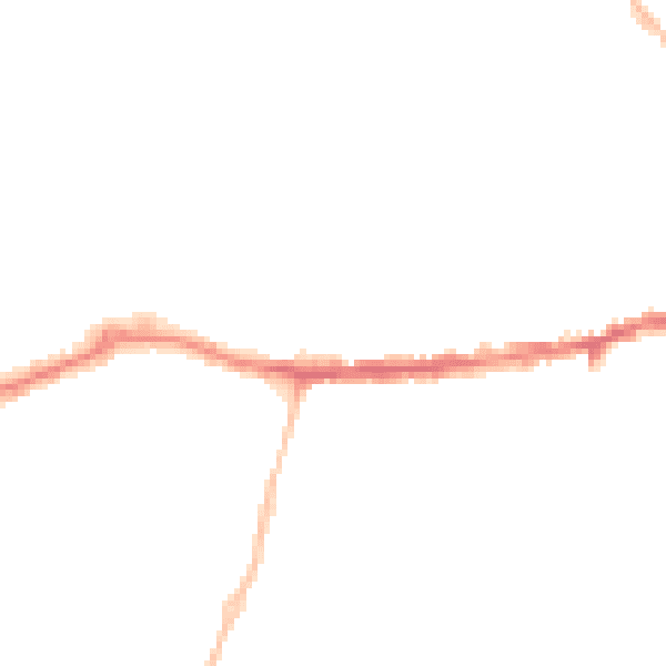 Night-time road noise heatmap for OX14 1DJ