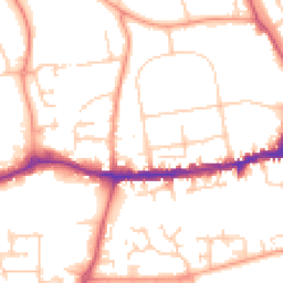 Daytime road noise heatmap for OX14 1DQ
