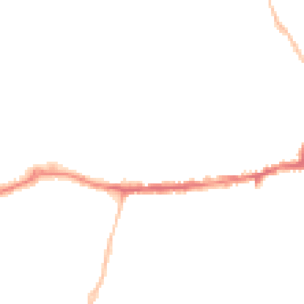 Night-time road noise heatmap for OX14 1DQ