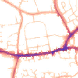 Daytime road noise heatmap for OX14 1DS