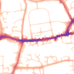 Daytime road noise heatmap for OX14 1DU