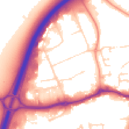 Daytime road noise heatmap for OX14 1DY