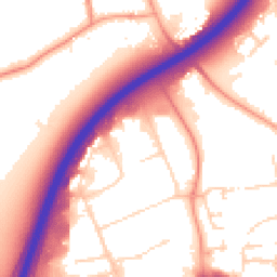 Daytime road noise heatmap for OX14 1DZ