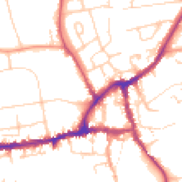 Daytime road noise heatmap for OX14 1EB