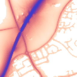 Daytime road noise heatmap for OX14 1FG