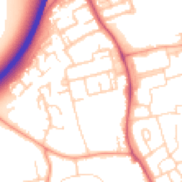 Daytime road noise heatmap for OX14 1JG
