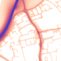 Daytime road noise heatmap for OX14 1JL