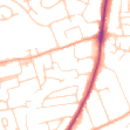 Daytime road noise heatmap for OX14 1QE