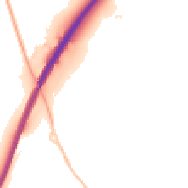 Night-time road noise heatmap for OX14 1RS