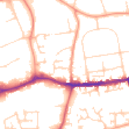 Daytime road noise heatmap for OX14 1ST