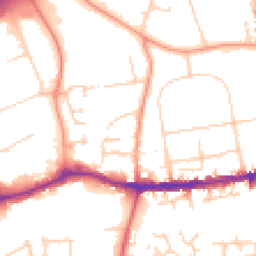 Daytime road noise heatmap for OX14 1UP