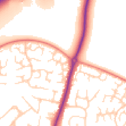 Daytime road noise heatmap for OX14 1XA