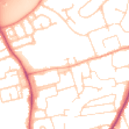 Daytime road noise heatmap for OX14 1ZD