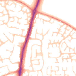 Daytime road noise heatmap for OX14 2DB