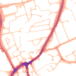 Daytime road noise heatmap for OX14 2DT