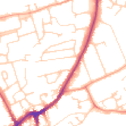 Daytime road noise heatmap for OX14 2EY