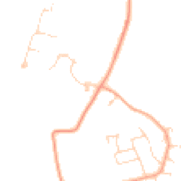 Daytime road noise heatmap for OX14 2HW