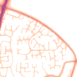 Daytime road noise heatmap for OX14 2NU
