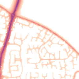 Daytime road noise heatmap for OX14 2QU