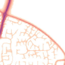 Daytime road noise heatmap for OX14 2QY