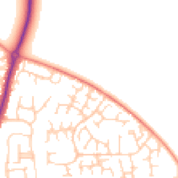 Daytime road noise heatmap for OX14 2RF