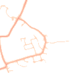 Daytime road noise heatmap for OX14 3AJ