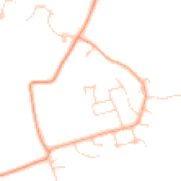 Daytime road noise heatmap for OX14 3AN