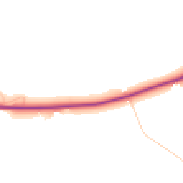 Daytime road noise heatmap for OX14 3DD