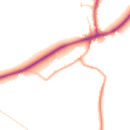 Daytime road noise heatmap for OX14 3EQ
