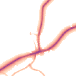 Daytime road noise heatmap for OX14 3EW