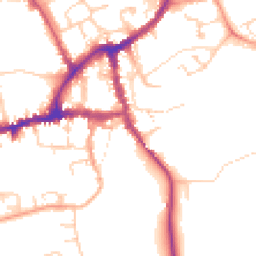 Daytime road noise heatmap for OX14 3HN