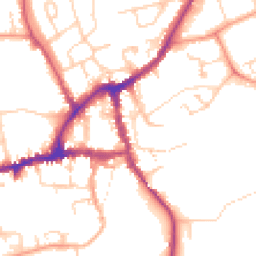 Daytime road noise heatmap for OX14 3JF