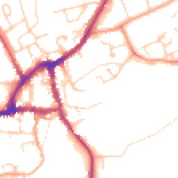 Daytime road noise heatmap for OX14 3JT