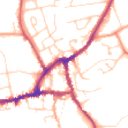 Daytime road noise heatmap for OX14 3JU