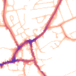 Daytime road noise heatmap for OX14 3NQ