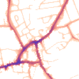 Daytime road noise heatmap for OX14 3NX