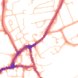 Daytime road noise heatmap for OX14 3PT