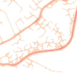 Daytime road noise heatmap for OX14 3QG