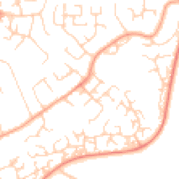 Daytime road noise heatmap for OX14 3TN