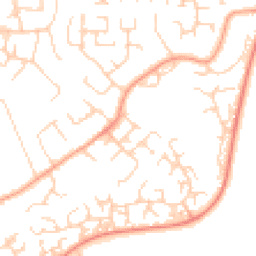 Daytime road noise heatmap for OX14 3TQ
