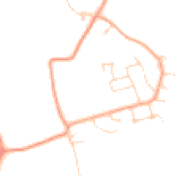 Daytime road noise heatmap for OX14 3XF