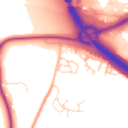 Daytime road noise heatmap for OX14 4BG