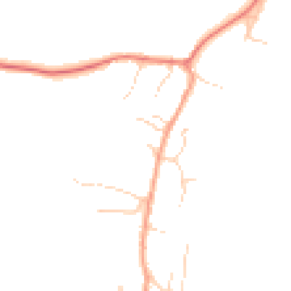 Daytime road noise heatmap for OX14 4BJ