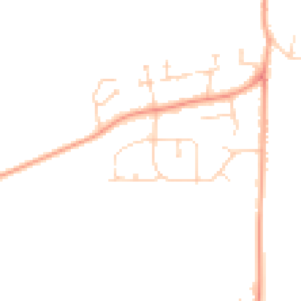 Daytime road noise heatmap for OX14 4BY