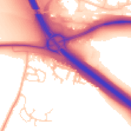 Daytime road noise heatmap for OX14 4DS