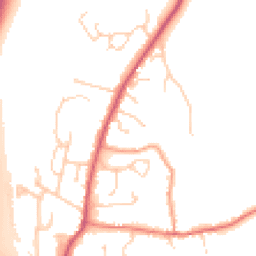Daytime road noise heatmap for OX14 4FN