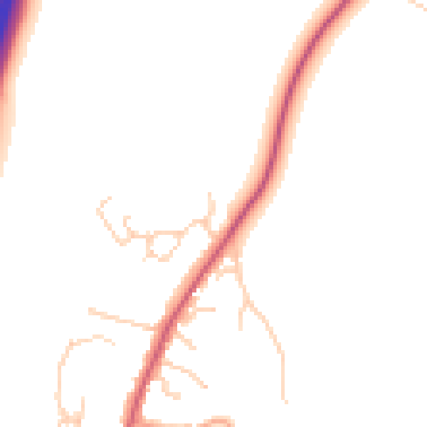 Daytime road noise heatmap for OX14 4FU