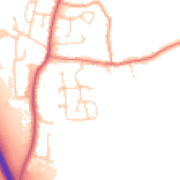 Daytime road noise heatmap for OX14 4GG