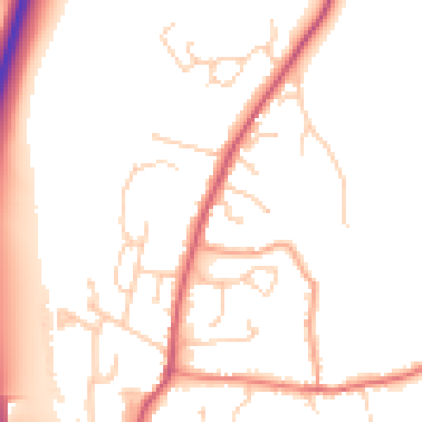 Daytime road noise heatmap for OX14 4HP