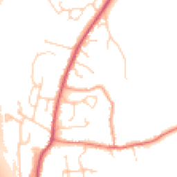Daytime road noise heatmap for OX14 4HU